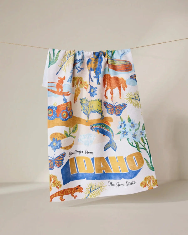 Geometry House Tea Towel - Greetings from Idaho