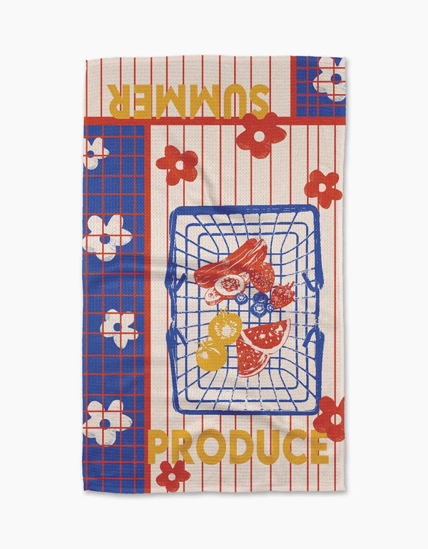 Geometry House Tea Towel - Summer Produce Poster
