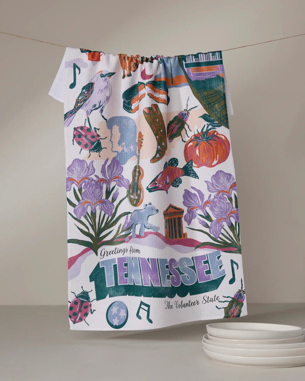 Geometry House Tea Towel - Greetings from Tennessee