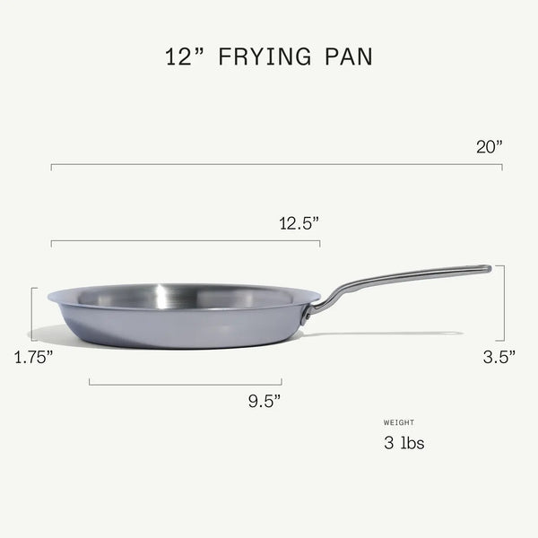 'Made In' Stainless Steel 12" Fry Pan