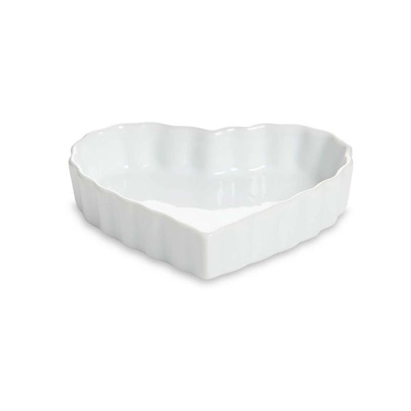 Harold Import Company Porcelain 5" Heart-Shaped Crème Brulee