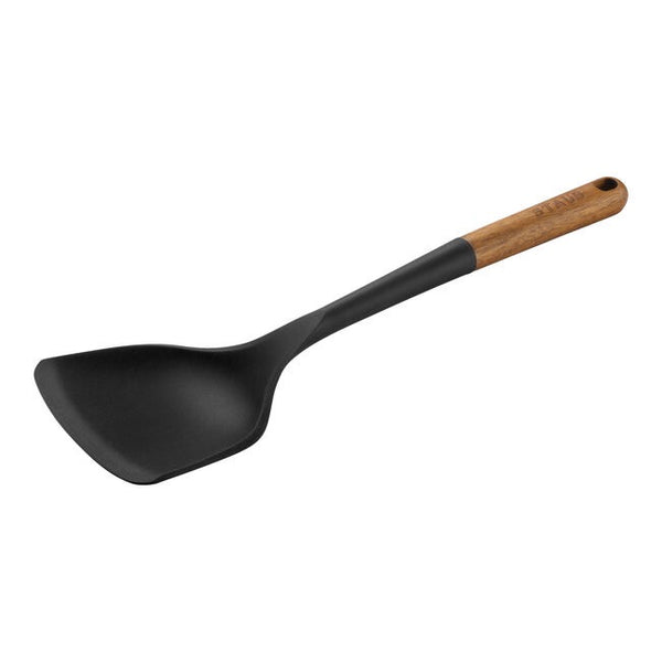 Staub Silicone with Acacia Wood Handle Wok Turner