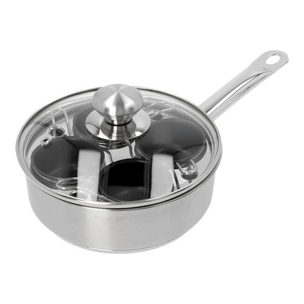 Demeyere Resto Stainless Steel 4-cup Egg Poacher Set