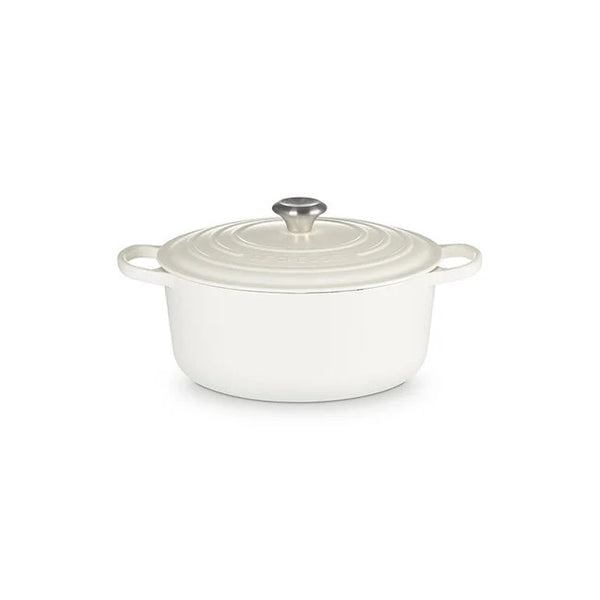 Le Creuset Signature Cast Iron 7.25QT Round Dutch Oven - White