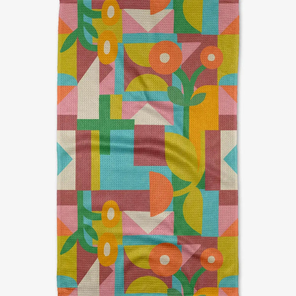 Geometry House Tea Towel -  Floral Geometry