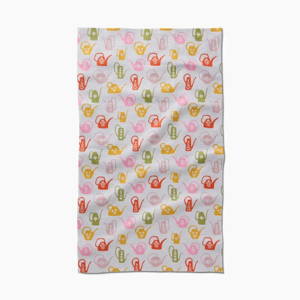 Geometry House Tea Towel -  Retro Watering Cans