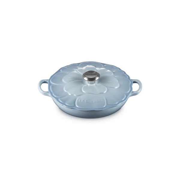 Le Creuset Signature Cast Iron 2.25qt Petal Braiser - Coastal Blue