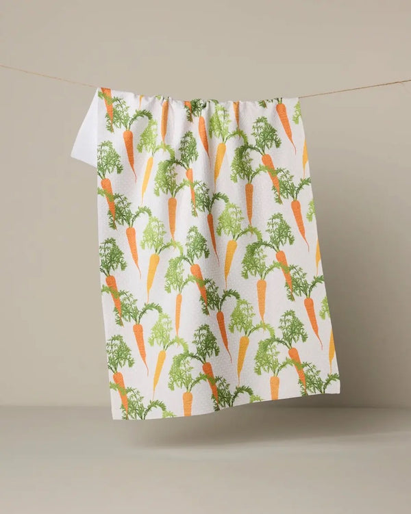 Geometry House Tea Towel -  Happy Carrots