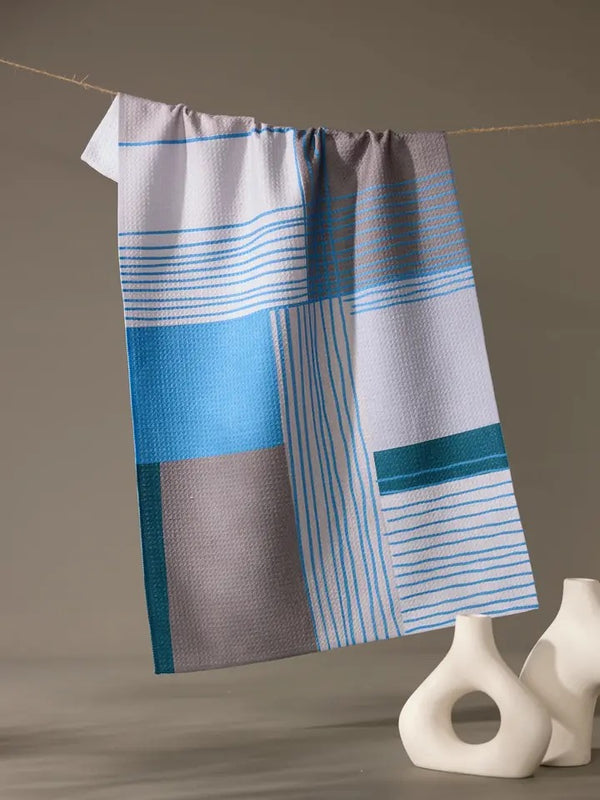 Geometry House Tea Towel - Cool Blocks