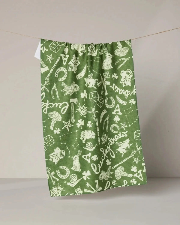 Geometry House Tea Towel -  Lucky Draw Symbols