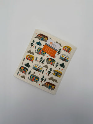 Mu Kitchen Designer Swedish Sponge Cloth -  Happy Camper