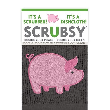 Mu Kitchen Scrubsy Dishcloth - Pig