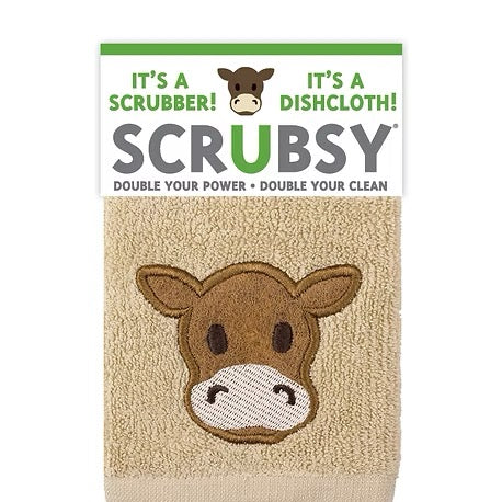 Mu Kitchen Scrubsy Dishcloth - Cow