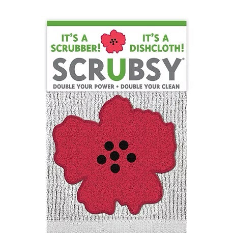 Mu Kitchen Scrubsy Dishcloth - Poppy