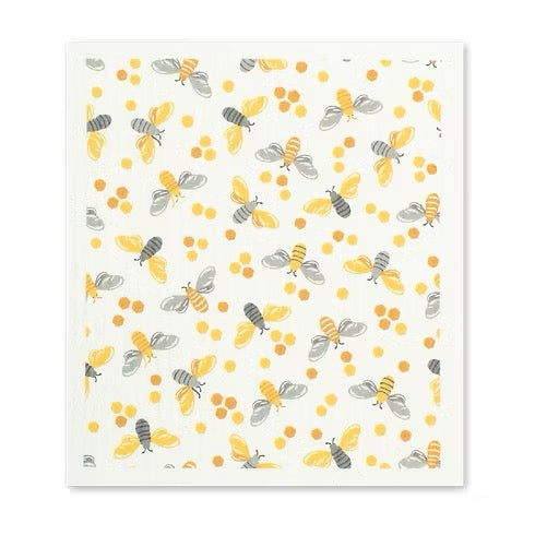 Mu Kitchen Designer Swedish Sponge Cloth - Bee