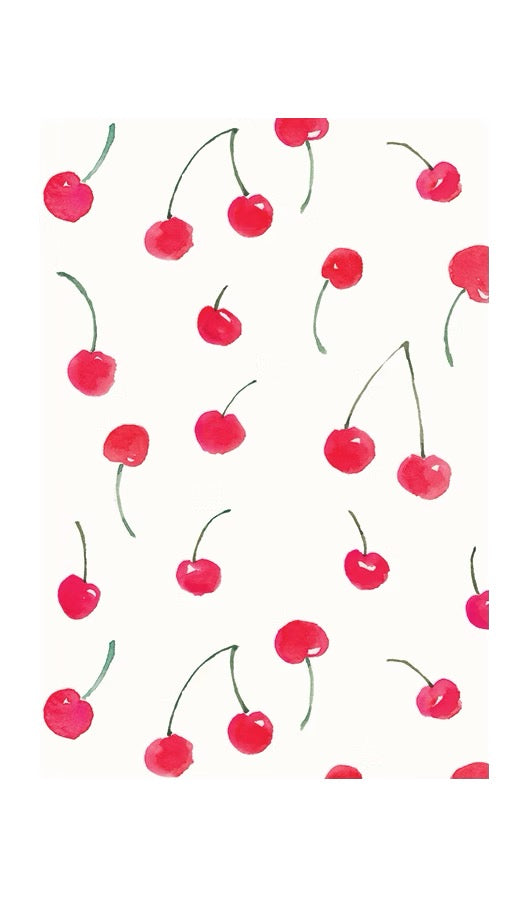 Mu Kitchen Cotton Designer Tea Towel - Cherries