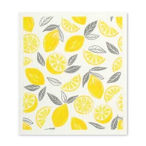 Mu Kitchen Designer Swedish Sponge Cloth - Lemon Grove