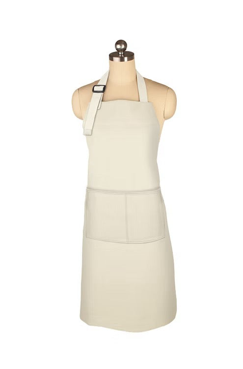 Mu Kitchen Adult Classic Chef's Apron - Linen