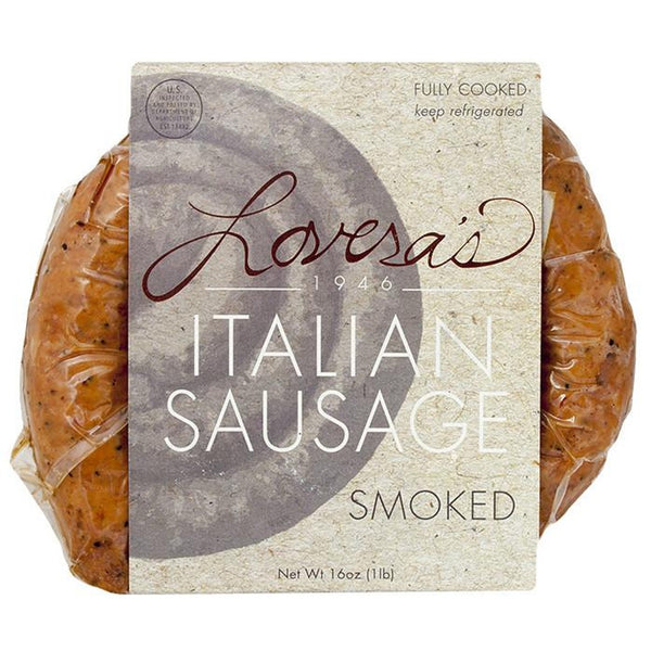 Lovera's Smoked Italian Sausage Fully Cooked 16oz