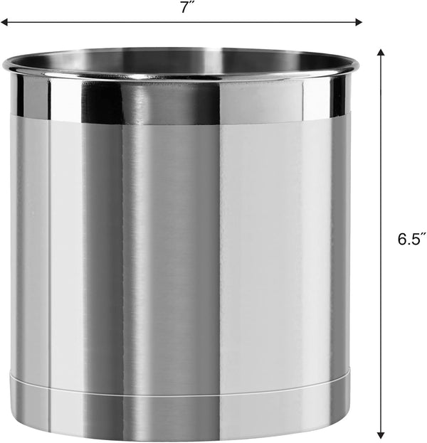 Oggi Jumbo Utensil Holder - Stainless Steel