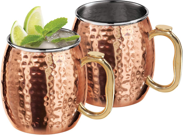 Oggi Hammered Moscow Mule Mug Set/2