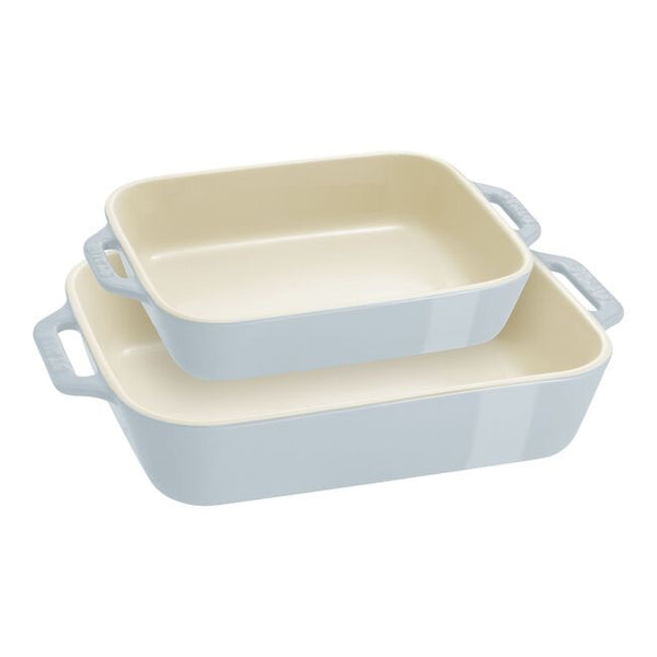 Staub Ovenware Ceramic 2 pc Set - Light Blue