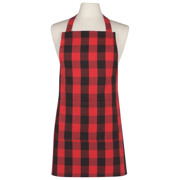 Now Designs by Danica Buffalo Check Chef Apron - Red & Black Junior