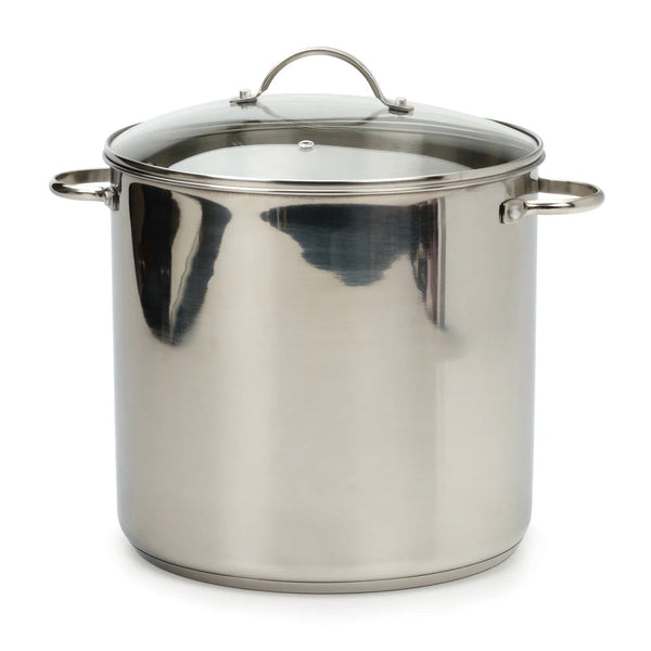 RSVP Stainless Steel 16qt Induction Safe Stock Pot