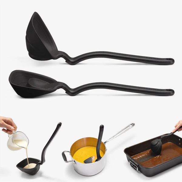 Dreamfarm Fladle Collapsible Ladle - Black