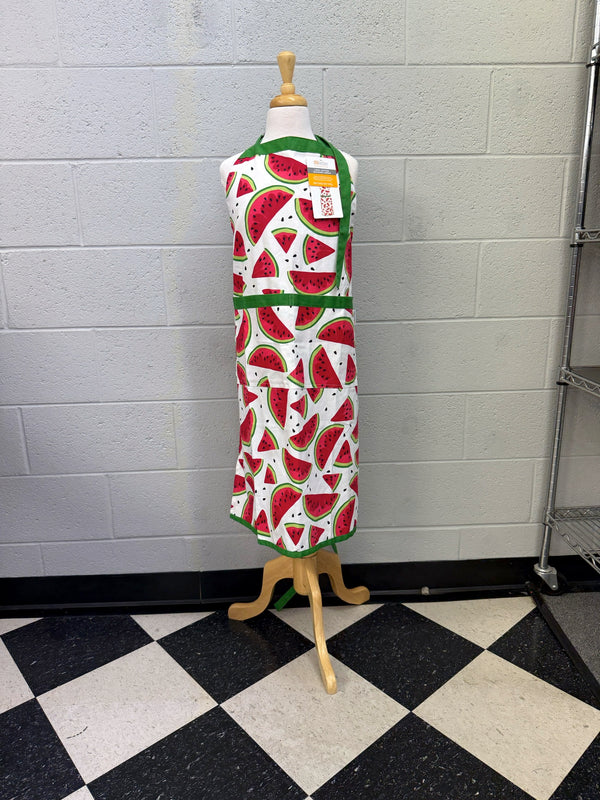 Mu Kitchen Adult Designer Chef's Apron - Watermelon