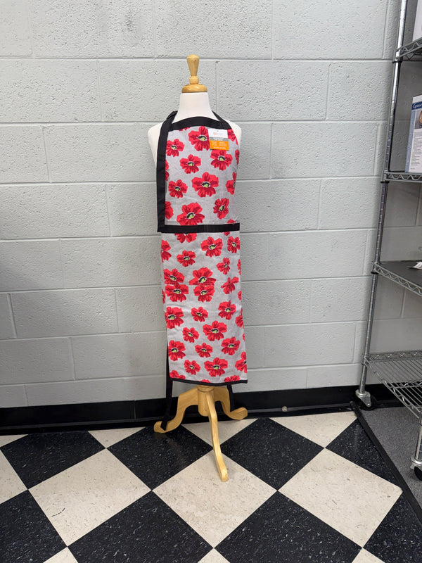 Mu Kitchen Adult Designer Chef's Apron - Poppy
