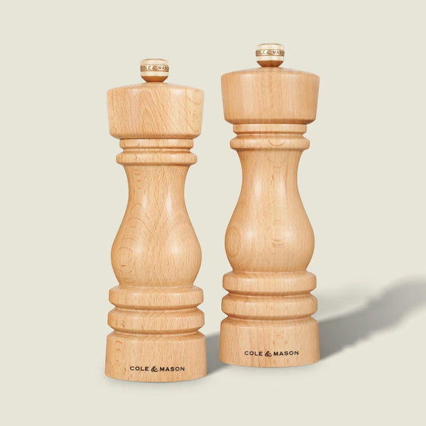 Cole & Mason London Salt & Pepper Mill - Natural Beech