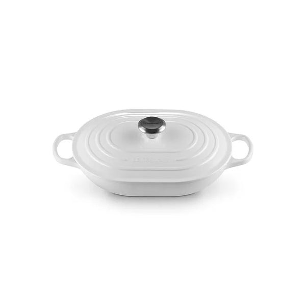 Le Creuset Signature Cast Iron 3.75qt Oval Casserole - White