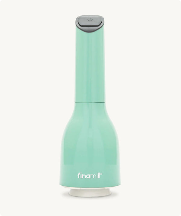 Finamill Battery Spice Grinder with 2 Pods - Mint (Light Green)