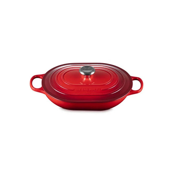 Le Creuset Signature Cast Iron 3.75qt Oval Casserole - Cerise (Red)