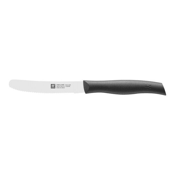 Zwilling Twin Grip 4.5" Serrated Utility Knife - Black