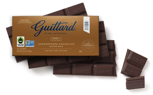Guittard Chocolate Baking Bar 100% Unsweetened 6oz