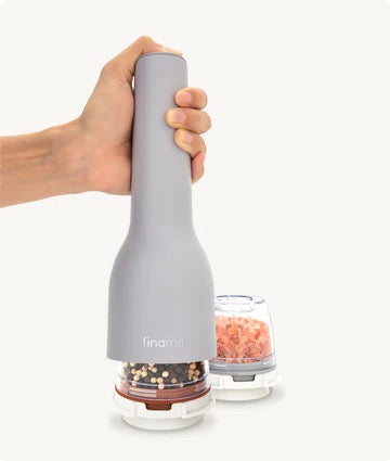 Finamill Rechargeable USB Spice Grinder W/ 2 Pods - Stone