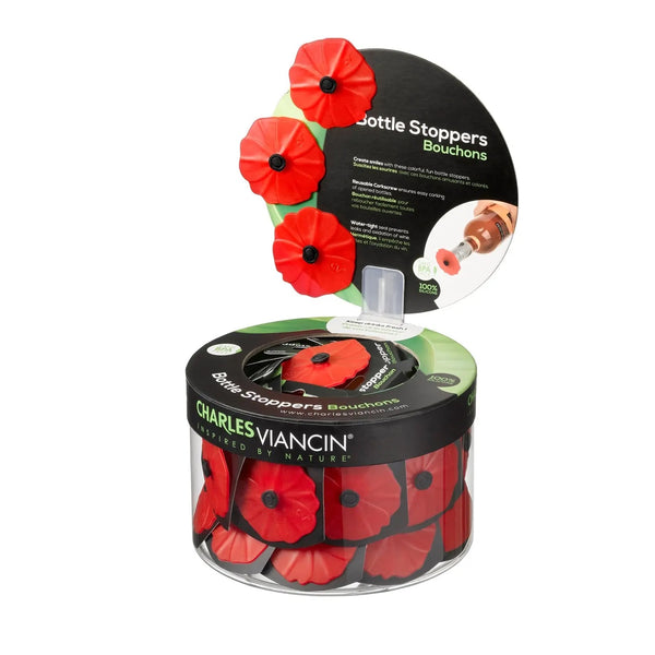 Charles Viancin Poppy Bottle Stoppers