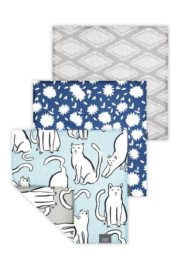 Mu Kitchen VIBE 3pc Dishcloth Set - Curiosity