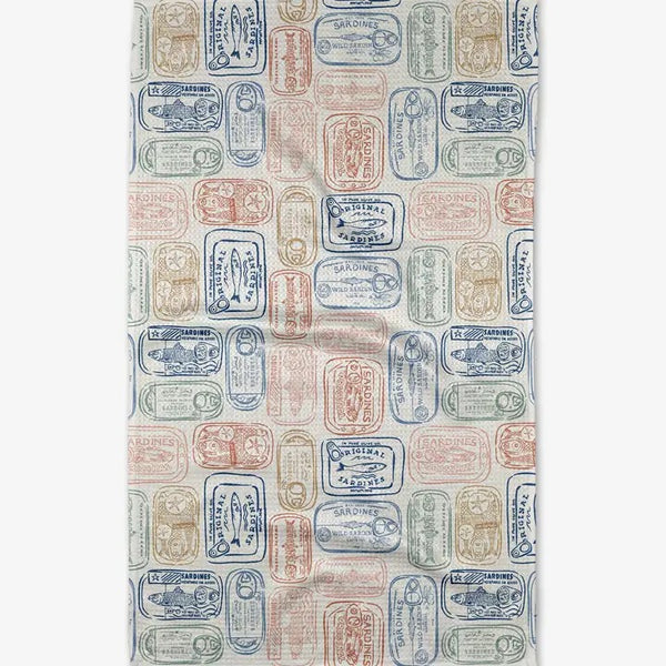 Geometry House Tea Towel - Tinned Sardines