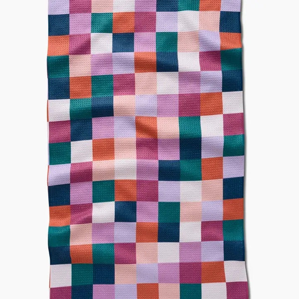 Geometry House Tea Towel - Fall Checkers