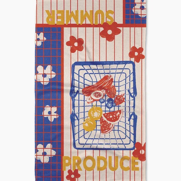 Geometry House Tea Towel - Summer Produce Poster