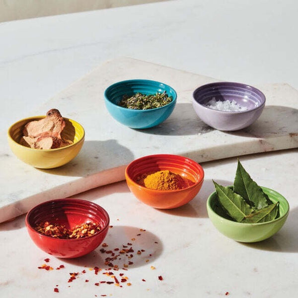 Le Creuset Set of 6 Pinch Bowls - Assorted Colors