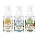Michel Design Works Mini Foaming Hand Soap Set of 3 - Happy Holidays -Peace on Earth, Winterberry & Balsam & White Spruce