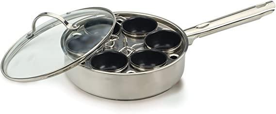 RSVP Stainless Steel Egg Poacher - 6 Cup Set