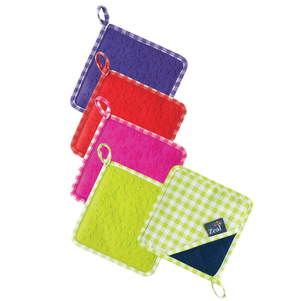 P/H w/Silicone & Gingham Lime,Red,Hot Pink, Purple