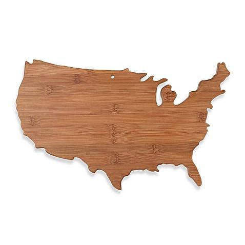 Totally Bamboo Cutting Board - USA Shaped