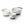 Load image into Gallery viewer, Oxo Mix Bowl Set/3 bl,gr,red White (size above largest to smallest)
