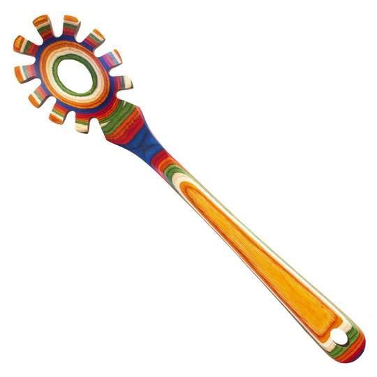 Totally Bamboo Spaghetti Server - Marrakesh Rainbow